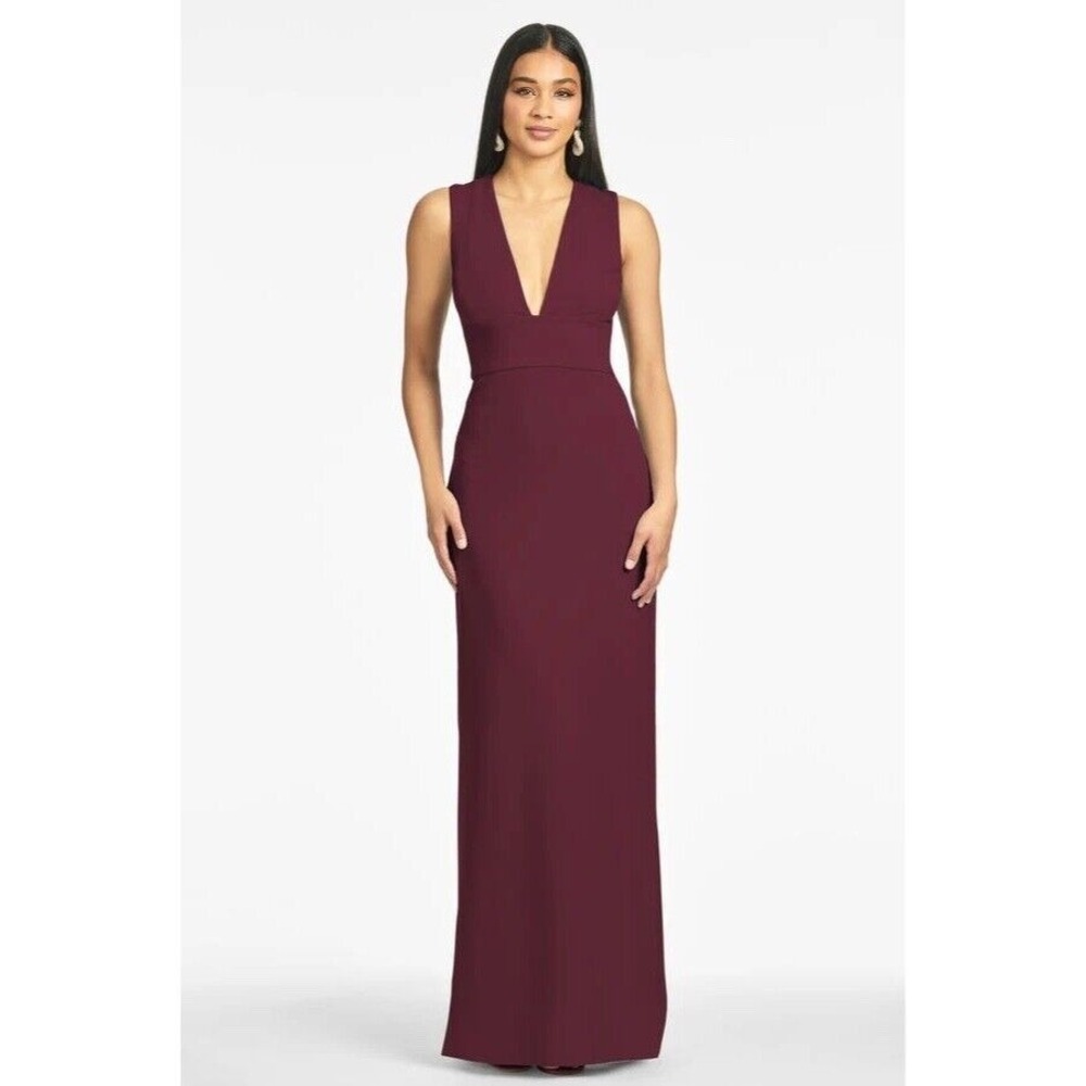 Sachin & Babi NWT Loretta Gown in Deep‎ Wine Size 0 MSRP $285